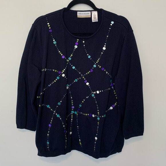 ALFRED DUNNER SCOOP NECK 3/4 SLEEVE SWEATER SIZE 2X - Picture 1 of 4